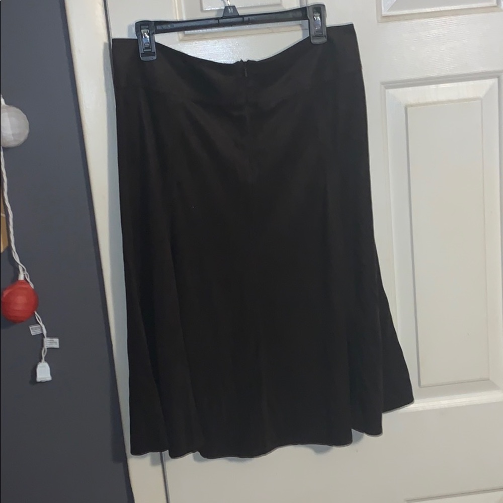Brown midi skirt